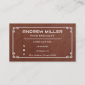 Cartes d'information de contact de fondateur perso (Devant)