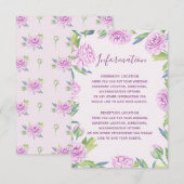 Cartes d'information de mariage de printemps de Ra (Devant / Derrière)