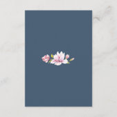 Cartes d'information de mariage florales avec magn (Dos)