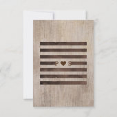 Cartes d'information de mariage rustiques (Devant)