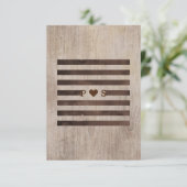 Cartes d'information de mariage rustiques (Debout devant)