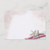 Cartes d'information de mariage Starfish Beach (Dos)