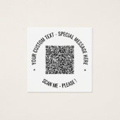 Cartes d'information de numérisation de code QR Vo (Devant)