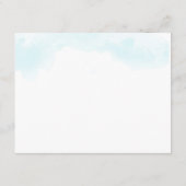 Cartes d'information du client | Aquarelle rose et (Dos)