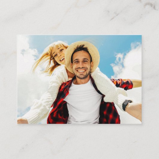 Cartes d'information du Mariage Brown en chêne (Dos)