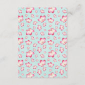 Cartes d'information du Mariage de la Plumeria tro (Dos)