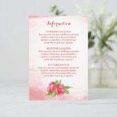 Cartes d'information du Mariage de l'aquarelle de  (Debout devant)