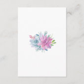 Cartes d'information du Mariage pour les succulent (Dos)