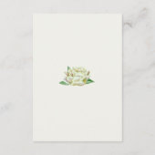 Cartes d'information Mariage Cream Peony (Dos)