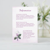 Cartes d'information Mariage Magnolia (Debout devant)