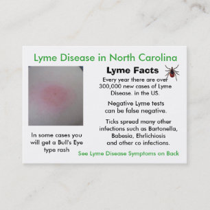 Cartes d'information sur la maladie de Lyme en Car