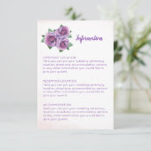 Cartes d'information sur le Mariage du bouquet de  (Debout devant)