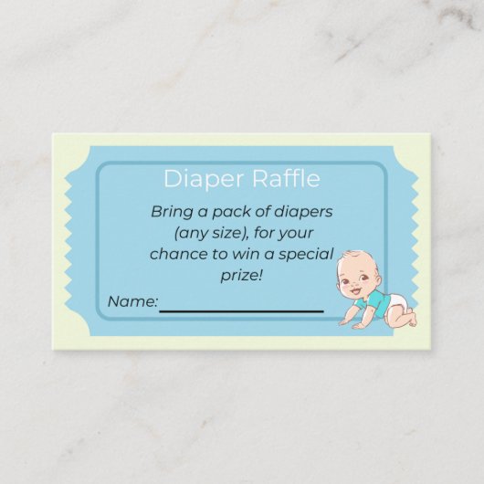 Cartes d'insertion de caleçon, Baby shower amusant (Devant)