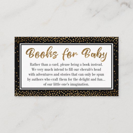 Cartes d'insertion de la demande de livre Confetti (Devant)