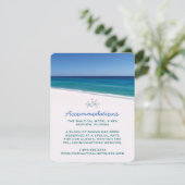 Cartes d'insertion de mariage de plage (Debout devant)