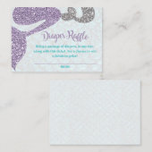 Cartes d'insertion du Baby shower de sirène (Devant / Derrière)
