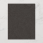 Cartes d'insertion du Mariage Floral Chalkboard (Dos)