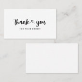 Cartes d'insertion du Merci Merci Carte de visite (Devant / Derrière)