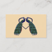 Cartes d'insertion du registre Peacock vintage (Dos)