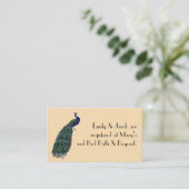 Cartes d'insertion du registre Peacock vintage (Debout devant)