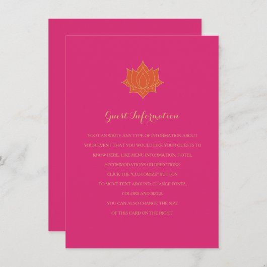 Cartes d'insertion élégantes (Devant / Derrière)