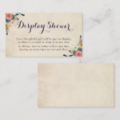 Cartes d'insertion florales colorées (Devant / Derrière)