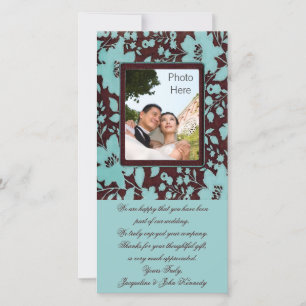 Cartes d'insertion photo ~ Fleurs de mariage Merci