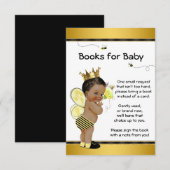 Cartes d'insertion pour Baby Shower 'Bee Bring A B (Devant / Derrière)