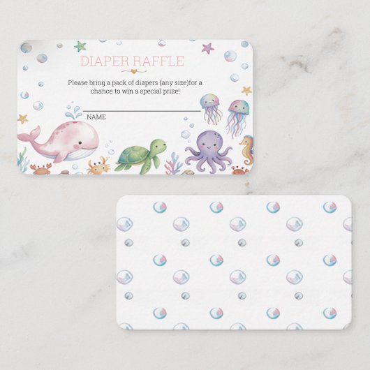 Cartes d'insertion pour le tirage au sort des couc (Devant / Derrière)