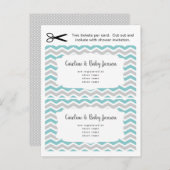 Cartes d'insertion pour liste de naissance, sarcel (Devant / Derrière)