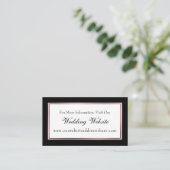 Cartes d'insertion pour site web de mariage en noi (Debout devant)