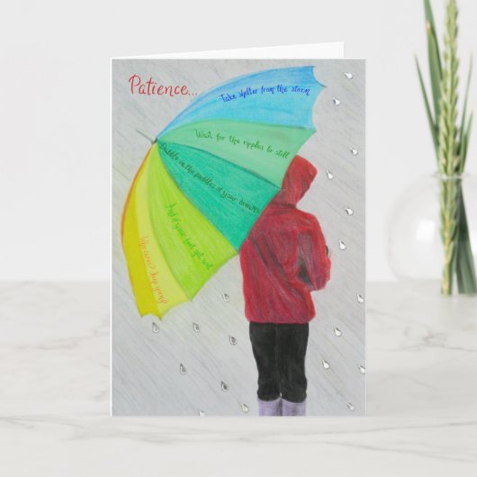 Cartes d'inspiration et de motivation : Patience.. (Devant)