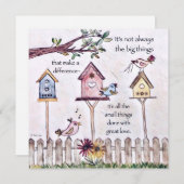 Cartes d'inspiration pour la peinture d'oiseaux (Devant / Derrière)