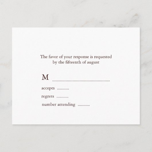 Cartes d'intervention Mariages de Chouette (Dos)