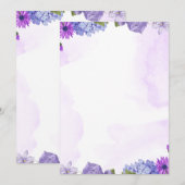 cartes d'invitation (Devant / Derrière)