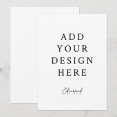 Cartes d'invitation 13x18 cm (Devant / Derrière)