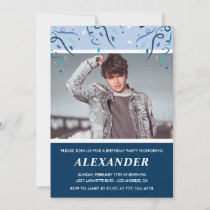 Cartes d'invitation 22ème anniversaire homme Photo