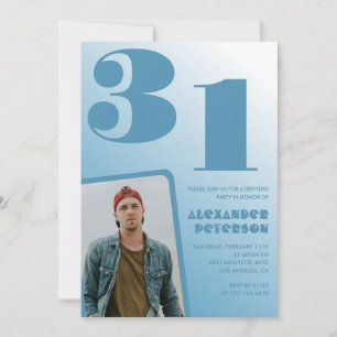 Cartes d'invitation 31e anniversaire garçon photo 