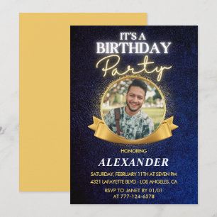 Cartes d'invitation 31e anniversaire Hommes Élégan