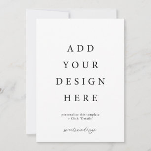 Cartes d'invitation 5x7" avec enveloppes