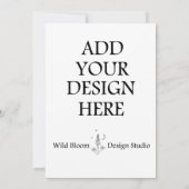 Cartes d'invitation 5x7" Impression personnalisée (Dos)