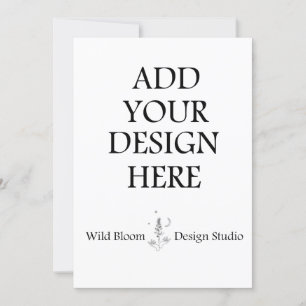 Cartes d'invitation 5x7" Impression personnalisée