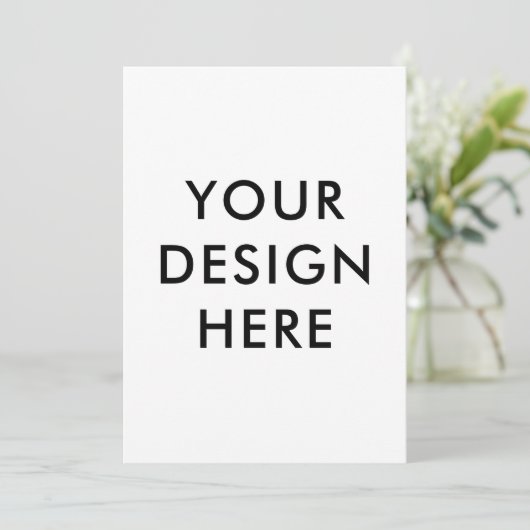 Cartes d'invitation 5x7" personnalisées (Debout devant)