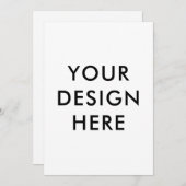 Cartes d'invitation 5x7" personnalisées (Devant / Derrière)