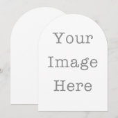 Cartes d'invitation à découpe personnalisée – Form (Devant / Derrière)