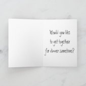 Cartes d'invitation à dîner pour chat écaille de t (Intérieur)