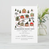 Cartes d'invitation à la fête de Noël (Debout devant)