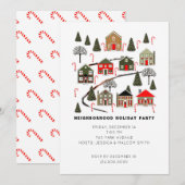 Cartes d'invitation à la fête de Noël (Devant / Derrière)