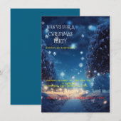 Cartes d'invitation à la fête de Noël (Devant / Derrière)