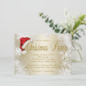 Cartes d'invitation à la fête de Noël de l'entrepr (Debout devant)